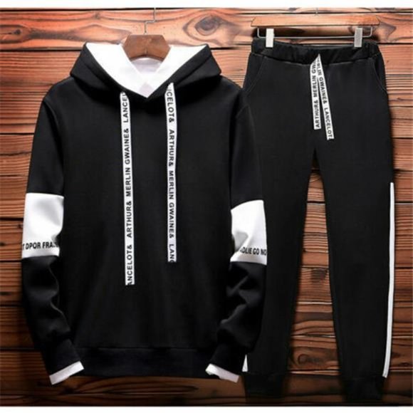 Other - Man's Black Sport Hoodie Sweatpants Sweatsuit